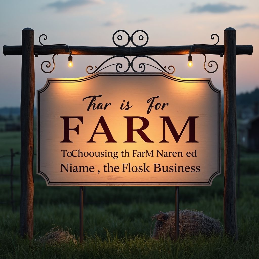 ตั้งชื่อฟาร์มอย่างไรให้โดดเด่นและเสริมดวงธุรกิจ